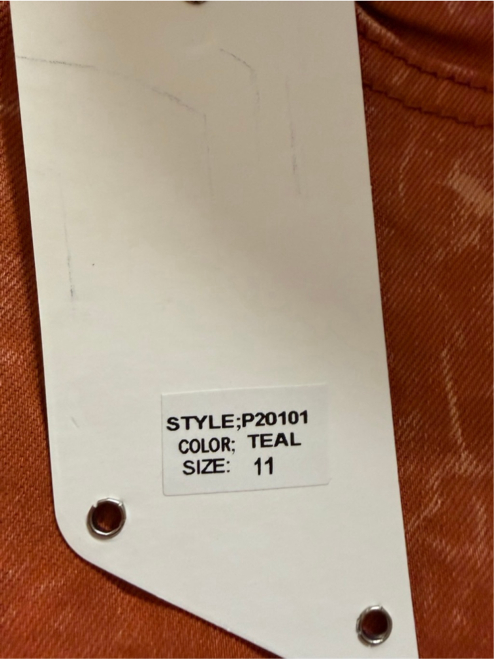 NEW EXOCET Skinny Stretch Distressed Colored Jeans 11 33/31 - Picture 3 of 4
